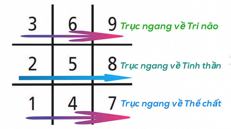 ý nghĩa các trục ngang