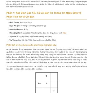 Đặt 8 tên cho bé theo thần số học & Tử Vi