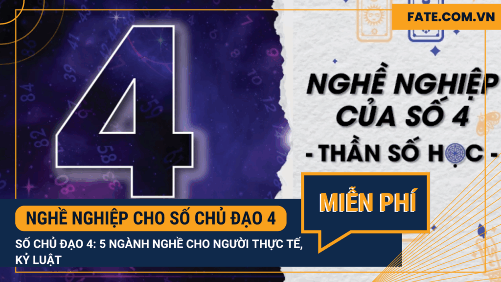 Nghề nghiệp cho số chủ đạo 4