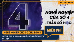Nghề nghiệp cho số chủ đạo 4
