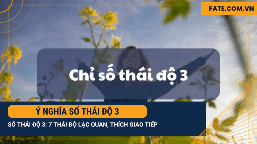 Ý nghĩa số thái độ 3