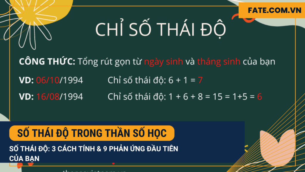 Số thái độ trong thần số học