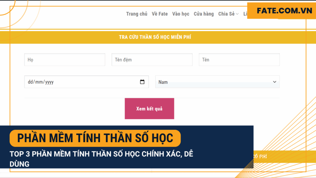 Phần mềm tính thần số học
