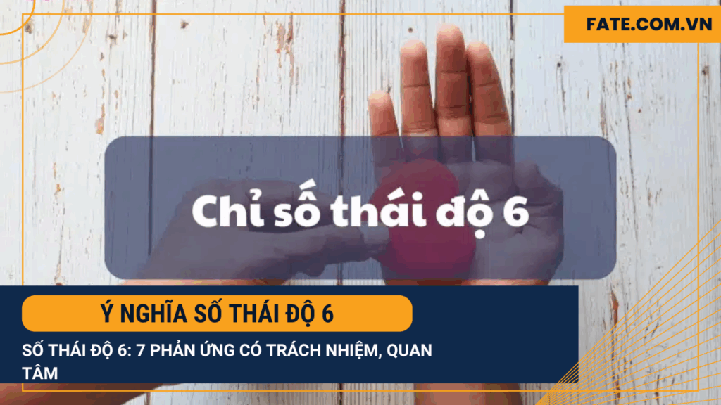 Ý nghĩa số thái độ 6