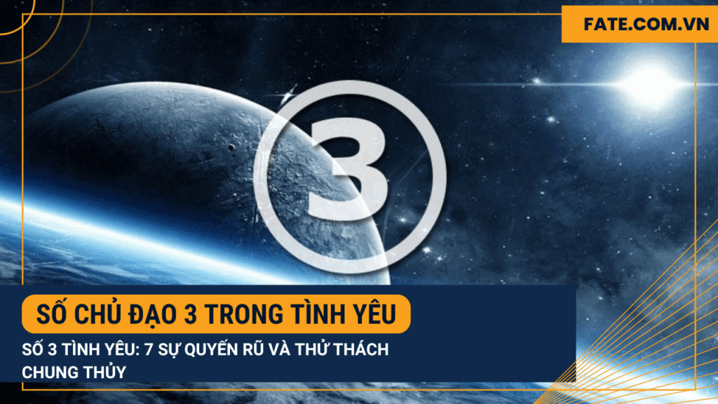 Số chủ đạo 3 trong tình yêu