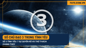 Số chủ đạo 3 trong tình yêu