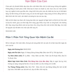 Đặt tên cho bé theo phong thủy - 8 tên