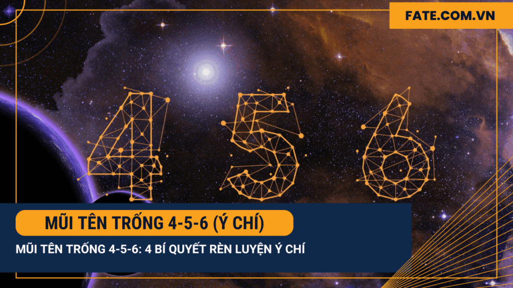 Mũi tên trống 4-5-6 (Ý chí)