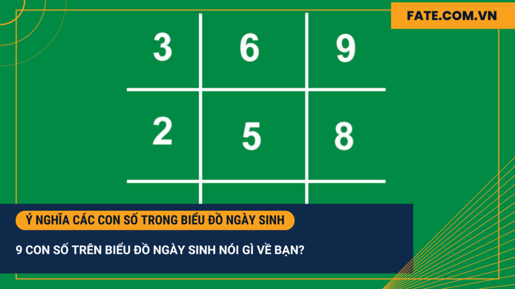 Ý nghĩa các con số trong biểu đồ ngày sinh