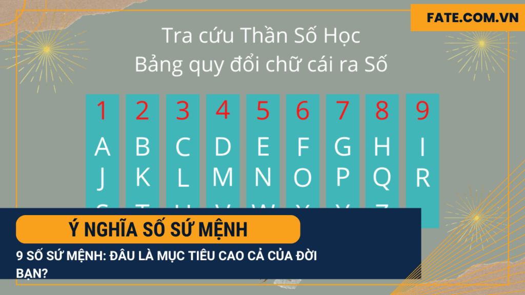 Ý nghĩa số sứ mệnh