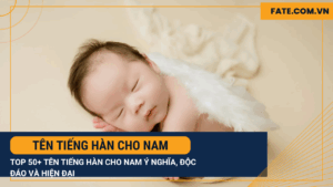 tên tiếng Hàn cho nam